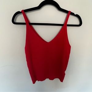 Rib-knit Tank Top